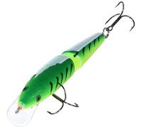 Rapala - Señuelo de Pesca Jointed - Material de Pesca con Cuerpo de Balsa - Señuelo Pesca de Agua Dulce - Profundidad de Nado 1,2-2,4m - 11cm/9g - Hecho en Estonia - Firetiger