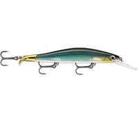 Rapala - Señuelo de Pesca Ripstop Deep - Material de Pesca En Profundidad con 2 Baberos - Señuelo Pesca de Agua Dulce - Profundidad de Nado 2,4-2,9m - 12cm/15g - Hecho en Estonia - Carbon