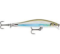 Rapala - Señuelo de Pesca Ripstop - Material de Pesca con 2 Baberos - Señuelo Pesca de Agua Dulce - Profundidad de Nado 0,9-1,2m - 9cm/7g - Hecho en Estonia - Moss Back Shiner