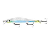 Rapala - Señuelo de Pesca Ripstop - Material de Pesca con 2 Baberos - Señuelo Pesca de Agua Dulce - Profundidad de Nado 1,3-1,6m - 12cm/14g - Hecho en Estonia - Albino Shiner