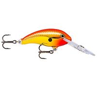 Rapala Señuelo de Pesca Shad Dancer-Equipo Cuerpo balsa con Trazo de Agua de 3 a 4,2 a 7 cm y 15 g. Fabricado en Estonia-Cromo Gold Fluorescente Red Adulta Unisex, Multicolor, Estándar
