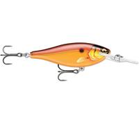 Rapala - Señuelo de Pesca Shad Rap Elite, tamaño: 5,5 cm/7 g, señuelo Flotante de Agua Dulce, Profundidad de nado: 2,4-2,7 m, Aparejos de Pesca de balsa, Cangrejo Dorado GDCW