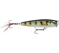 Rapala - Señuelo de Pesca Skitter Pop Elite, 7,5 cm/10 g, Flotante para Agua Dulce y Salada, Profundidad de nado: Superficie, construcción de balsa, Color Aurora Dorada GDNIA