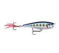 Rapala - Señuelo de Pesca Skitter Pop - Material de Pesca con Cuerpo de Balsa - Señuelo Pesca de Agua Dulce - Profundidad de Nado de Superficie - 5cm/6g - Hecho en Estonia - Striped Hot Blue