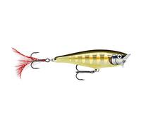 Rapala - Señuelo de Pesca Skitter Pop - Material de Pesca con Cuerpo de Balsa - Señuelo Pesca de Agua Dulce - Profundidad de Nado de Superficie - 7cm/7g - Hecho en Estonia - Striped Grey Shiner