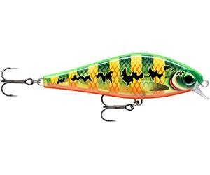 Rapala - Señuelo de Pesca Super Shadow Rap - Material de Pesca con Babero Integrado - Señuelo Pesca de Agua Dulce - Profundidad de Nado 0,9-1,2m - 11cm/38g - Hecho en Estonia - Peacock