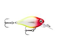 Rapala, Señuelo de Pesca X-Light Crank Mid Runner, Tamaño: 3,5 cm/4 g, Señuelo de Agua Dulce Flotante, Profundidad de Nadación: 1,8-2,1 m, Equipo de Pesca Plástico, Clown CLN
