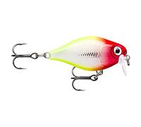 Rapala, Señuelo de Pesca X-Light Crank Shallow Runner, Tamaño: 3,5 cm/4 g, Señuelo de Agua Dulce Flotante, Profundidad de Natación: 0,9-1,2 m, Equipo de Pesca Plástico, Clown CLN