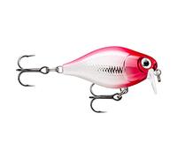 Rapala - Señuelo de Pesca X-Light Crank Shallow Runner, tamaño: 3,5 cm/4 g, señuelo Flotante de Agua Dulce, Profundidad de natación: 0,9-1,2 m, Material: plástico, Color: Pink Clown PCL