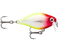 Rapala, Señuelo de Pesca X-Light Crank Shallow Runner, Tamaño: 3,5 cm/4 g, Señuelo de Agua Dulce Flotante, Profundidad de Natación: 0,9-1,2 m, Equipo de Pesca Plástico, Clown CLN