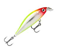 Rapala - Señuelo de Pesca X-Light Minnow, tamaño: 5 cm/4 g, señuelo de Agua Dulce Que se Hunde, Profundidad de nado: 0,6-0,9 m, Aparejo de Pesca de plástico, Clown CLN