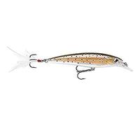 Rapala - Señuelo de Pesca X Rap - Material de Pesca con Perfil 3D, Teaser Plumas y Brill - Señuelo Pesca de Agua Dulce - Profundidad de Nado 0,9-1,5m - 6cm/4g - Hecho en Estonia - Brown Trout