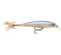 Rapala Señuelo X Rap-Material de Pesca con Perfil 3D, Teaser Plumas y Brill Agua Dulce-Profundidad de Nado 0,9-1,5m-8cm/7g-Hecho en Estonia-Scoop, Unisex-Adult, 80 mm (7.0 gr)