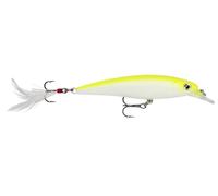 Rapala - Señuelo de pesca X-Rap, tamaño: 8 cm/7 g, señuelo suspendido para agua dulce y salada, profundidad de nado: 0,9-1,5 m, construcción de plástico, color chartreuse fluorescente plateado UV SFCU