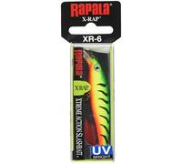 Rapala, 5m X Rap-Material Perfil 3D, Teaser Plumas y Brill-Señuelo Pesca de Agua Dulce-Profundidad de Nado 0,9-1,5m-8cm/7g-Hecho en Estonia-Firetiger UV, Unisex Adulto, 80 mm (7.0 gr)