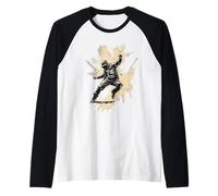 Rapero de Hip Hop Graffiti Vibe Urban Streetwear Studio Camiseta Manga Raglan