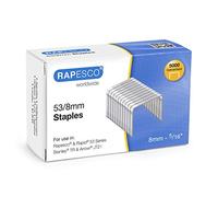 Rapesco 0750 Grapas Galvanizadas 53/8 mm, Caja de 5000