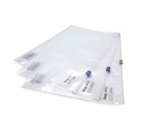 Rapesco 0796 Bolsa Zipper con Cremallera de Plástico, A4+, Transparente, Paquete de 25