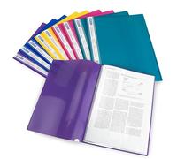 Rapesco 0919 Carpeta de Fundas con 20 Fundas, A4, Colores Brillantes Surtidos, 10 Unidades