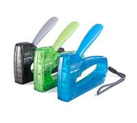 Rapesco 0953 T8-Mini Set, Paquete con 3 Grapadoras con 1800 Grapas 13/6 mm, Azul, Verde y Negro