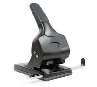 Rapesco 1015 ALU 65 Metal 2-Hole Punch, 65 Sheet Capacity, Black Single Single