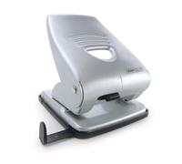 Rapesco Perforadora metálica 1024/835, 2 agujeros, capacidad 40 hojas, gris