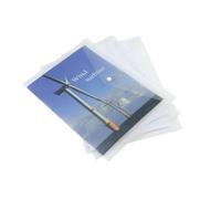 Rapesco 1042 ECO Carpeta Sobre Portafolios con Broche A3, Transparente, 5 Unidades
