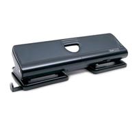 Rapesco 1054 Perforadora Metálica de 4 Agujeros 720, Capacidad para 22 Hojas, Negro