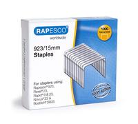 Rapesco 1239 Grapas Galvanizadas 923/15 mm, Tipo 23, Caja de 1000