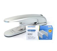 Rapesco 1279 Kit de Grapadora Zero-01L y 5000 Grapas 26/8 mm, Plateado