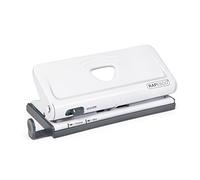 Rapesco 1321 Perforadora Ajustable 6 Agujeros, Capacidad 10 Hojas | Blanco