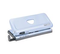 Rapesco 1323 Perforadora Ajustable para 6 Agujeros, Capacidad para 10 Hojas, Celeste