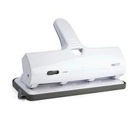Rapesco Perforadora 1324 de 4 agujeros ALU 40, metal, 40 hojas, blanco
