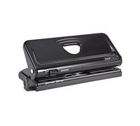 Rapesco 1342 Perforadora Ajustable para 6 Agujeros, Capacidad para 10 Hojas, Negro