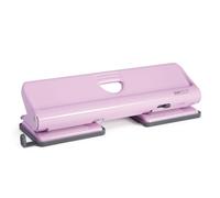 Rapesco 1347 Perforadora Metálica de 4 Agujeros 720, Capacidad para 22 Hojas, Rosa