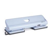 Rapesco 1348 Perforadora Metálica de 4 Agujeros 720, Capacidad para 22 Hojas, Celeste
