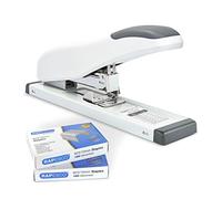 Rapesco 1391 ECO HD-100 Grapadora de Gruesos con 2000 Grapas Tipo 923/10mm, Capacidad para 100 Hojas, Blanco Mate