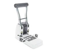Rapesco Perforadora de gruesos 1404 ECO P1100, 2 agujeros, Antibacteriano, 100 hojas, Blanco mate