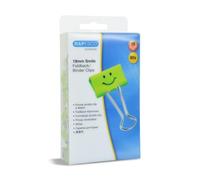 Rapesco Pinzas Sonrisas 1423 19 mm, brazos plegables, verde, paquete de 80