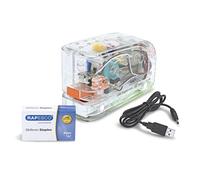 Rapesco 1450 626EL Grapadora Automática USB/Batería con 1000 Grapas 26/6mm, Capacidad para 15 Hojas, Transparente
