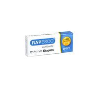Rapesco 1455 Grapas Galvanizadas de 21/4 mm Tipo 6/4, Caja de 1000