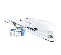 Rapesco Grapadora de brazo largo 1481 ECO 790 – Capacidad 50 hojas, 2000 grapas – Blanco mate