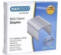 Rapesco 1484 grapas galvanizadas profesionales tipo 923/13 mm, paquete