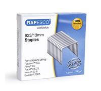 Rapesco 1484 Grapas Galvanizadas 923/13 mm, Tipo 23, Caja de 1000