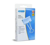 Rapesco 1490 Pinzas/Clips de 19 mm con Brazos Plegables, Celeste, Paquete de 80