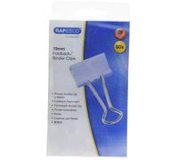 Rapesco 1490 Pinzas/Clips de 19 mm con Brazos Plegables, Celeste, Paquete de 80