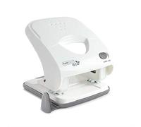 Rapesco 1524 ECO X5-30ps Perforadora de 2 Agujeros Menos Esfuerzo, Capacidad 30 Hojas, Blanco Mate