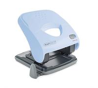 Rapesco 1528 X5-40ps Perforadora de 2 Agujeros Menos Esfuerzo, Capacidad 40 Hojas, Celeste