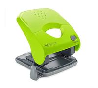 Rapesco 1529 X5-40ps Perforadora de 2 Agujeros y Esfuerzo Reducido, Capacidad 40 Hojas, Verde