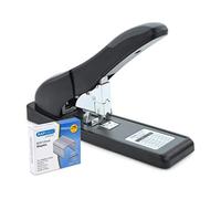 Rapesco 1550 ECO HD-140 Grapadora de Gruesos con 1000 Grapas Tipo 923/12 mm, Capacidad para 140 Hojas, Negro